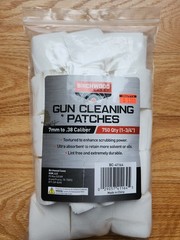 Birchwood Casey Gun Cleaning Patches 7mm – .38 Cal ~710ct 1-3/4″ Open Bag