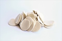 .40-.49 CAL. 1 1/8″ ROUND .020″ THICK DRY SHOOTING PATCHES / QTY. 100 / EMSS4201