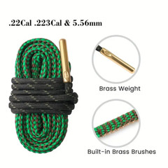 2 BORE ROPES Reusable Gun Barrel Cleaning Snakes 22 223 556 30 308 30-06 300 303