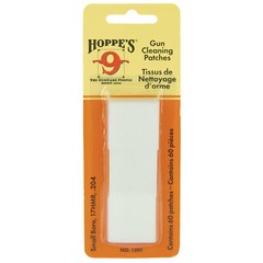Hoppe’s Cleaning Patches No 1 Small Bore 60 Pack Ultra Absorbent Blister Card