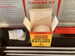Vintage OUTERS Gunslick Shotgun Gun Cleaning Kit 16ga Gauge Rod Tools Case NICE