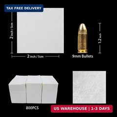 Thicker Gun Cleaning Patches, 2” Highly Absorbent Low- Free Gun Patches, for .2