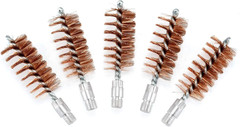 5 Pcs Phosphor Bristle Bronze Bore Gun Cleaning Brush for Pistol Shotgun