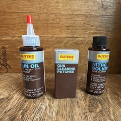Vintage Outers Shotgun Cleaning Kit 20-28 Gauge Brown plastic Hunting Theme Case