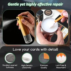 Card Repair Cleaning Kit with Polishing Cream and Grading Centering Tool for