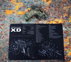 Springfield XD Gun Cleaning Mat Breakdown Schematics Parts Diagram