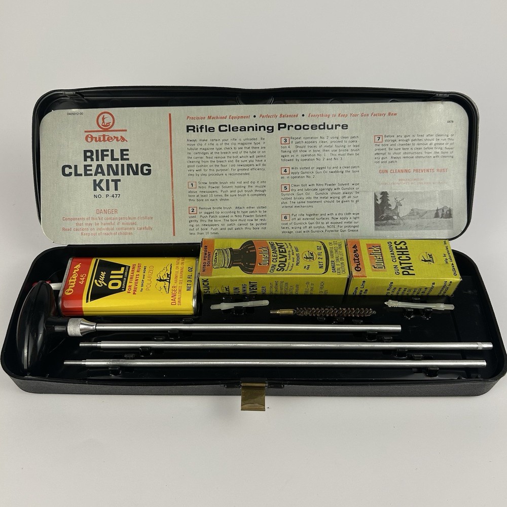 Vintage Outers Rifle Cleaning Kit #477 .22 Cal Pre Owned Good Condition