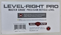 Real Avid Level Right Pro Scope Level Tool Reticle Alignment System AVLVLR-P