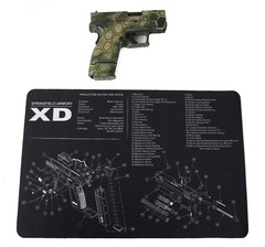 Springfield XD Gun Cleaning Mat Breakdown Schematics Parts Diagram