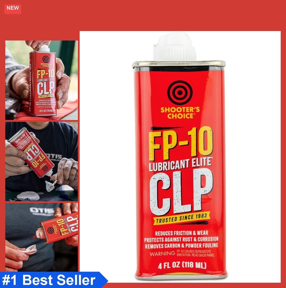 Gun Lubricant CLP 4oz Reduces Friction Rust Corrosion Carbon Lead Powder Buildup