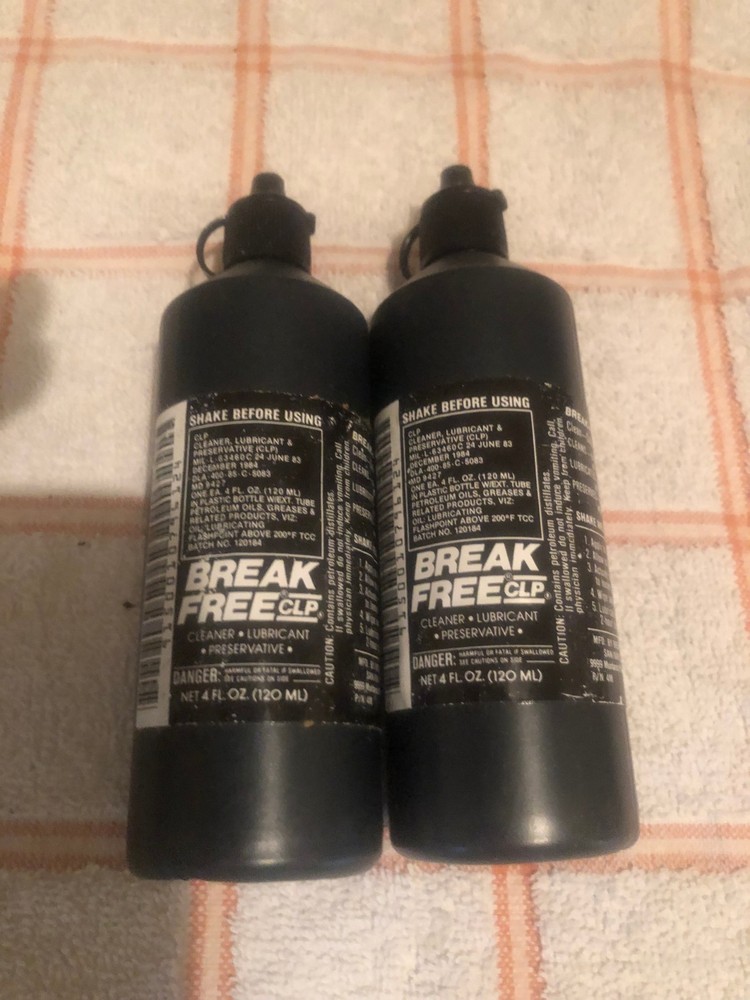 2 Break-Free CLP Cleaning Lubricant Preservative 4oz Squeeze Bottles CLP-4-1