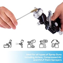 Professional Spray Gun Cleaning Kit, 23 Piece Maintenance Set for Cleaning HVLP