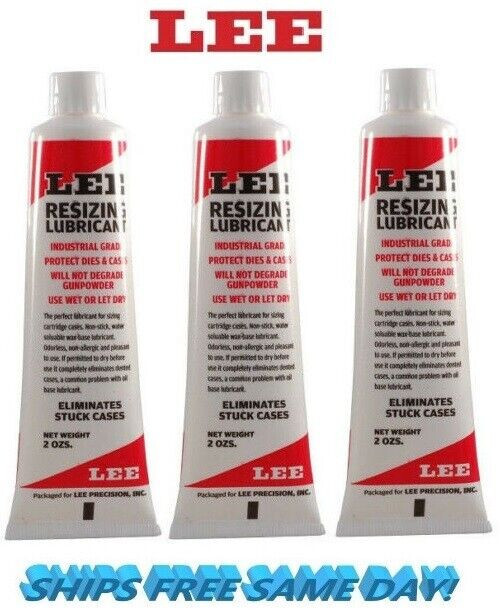 Lee Precision Case Sizing Lube 2 oz Tubes – 3 PACK!! NEW!! # 90006