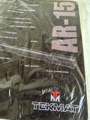 Tekmat AR15- Cut Away Cleaning Mat Black Ultra Long 35 x 12 Inch Pack of 1