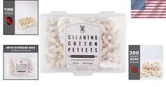 Premium Cotton Wool Felt Cleaning Pellets for Air Guns – 300 Counts with Storage