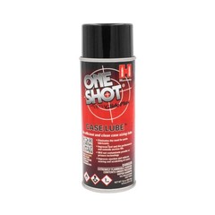 Hornady One Shot Case Lube, 10 oz / 14 fl – Aerosol Dry 14fl oz, Silver