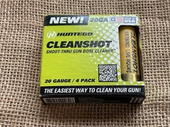 NEW💫HUNTEGO Cleanshot Shoot Thru Gun Bore Cleaner 20 GA 2.75″ 3 Pk Lot Of 5 ea