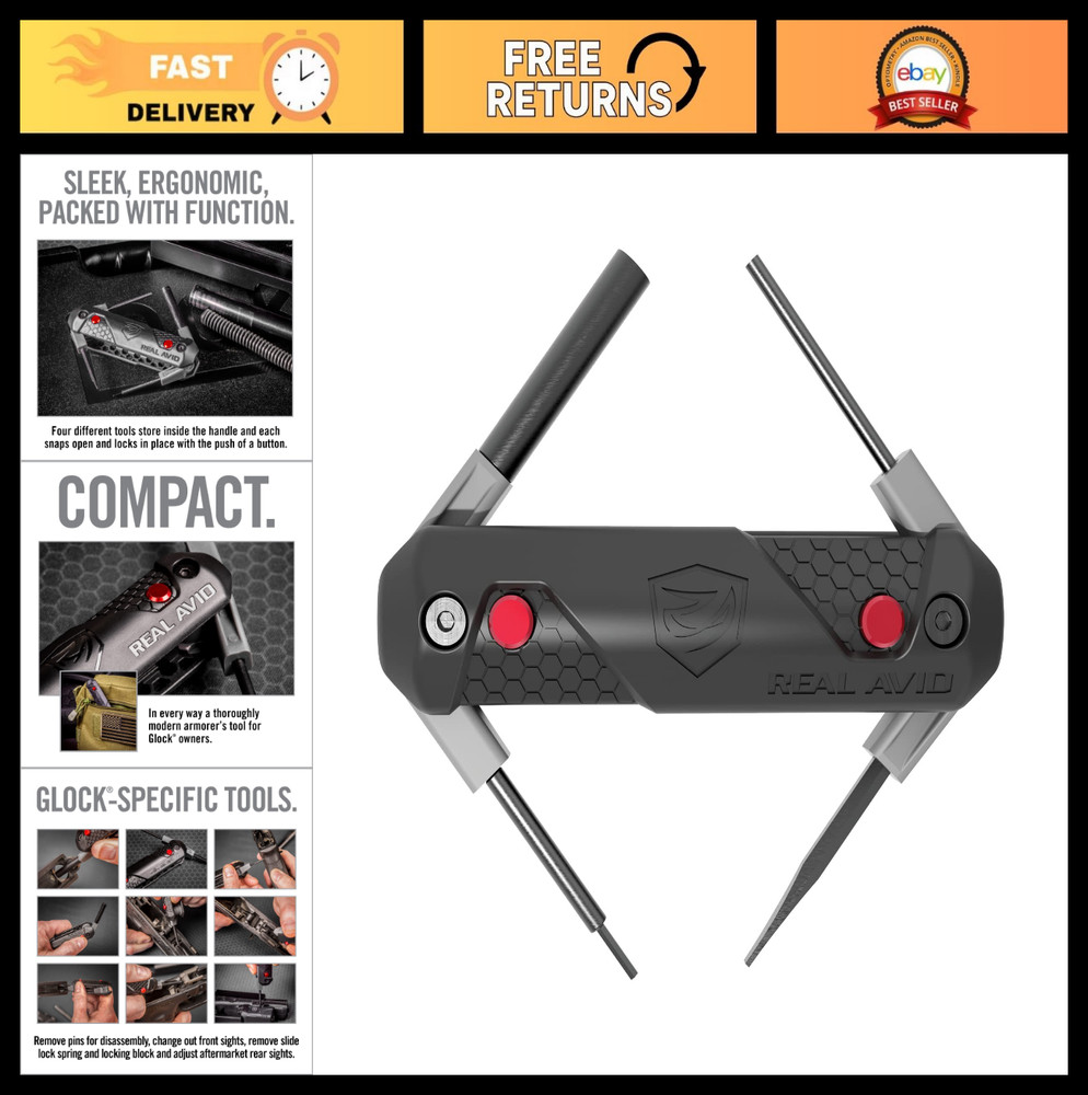 Glock Accessories: 2-in-1 Tool, 4-in-1 Tool & Pro Pack – Gun Mat & Cleaning Kit