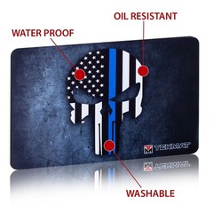 TekMat Thin Blue Line Punisher Gun Cleaning Mat, Black