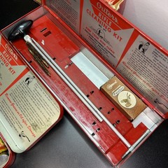 Pair Of Vintage Outers Gunslick Rifle Cleaning Kit No. w/ Box Solvent Patches