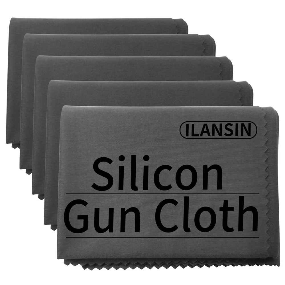 Silicon Gun Cloth 5 Pack 12” ×12” Gun Cleaning Cloths Lint Free – Gun Clean…