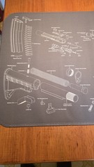 223 Maintenance Mat, Break Down Gray 47″ x 20″ with Non-Slip Backing