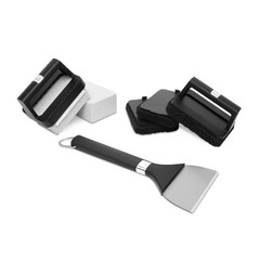 Weber Griddle Cleaning Kit, 8‑Piece – Heavy‑Duty Griddle Scraper, (Pack of 1)