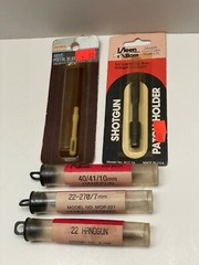 Kleen bore gun cleaning supplies, 3 phosphor bronze bore brushes, 2 patch holder