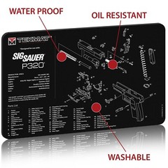 TekMat Cleaning Mat for use with Sig Sauer P320, Black