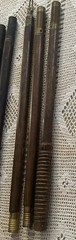 2 Vintage Wood & Brass 3 Piece Shotgun Cleaning Rods