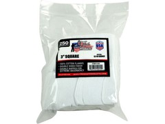Pro-Shot Gun Cleaning Patches 45 Caliber 12, 16 Gauge Square Cotton 250PK