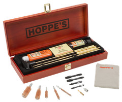 Hoppes No. 9 Deluxe Rifle/Shotgun Gun Cleaning Kit In Wood Case BUOX