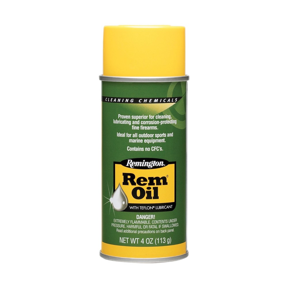 Remington Rem Oil 4 oz Aerosol Firearm Lubricant Cleaner Protector Spray 26610