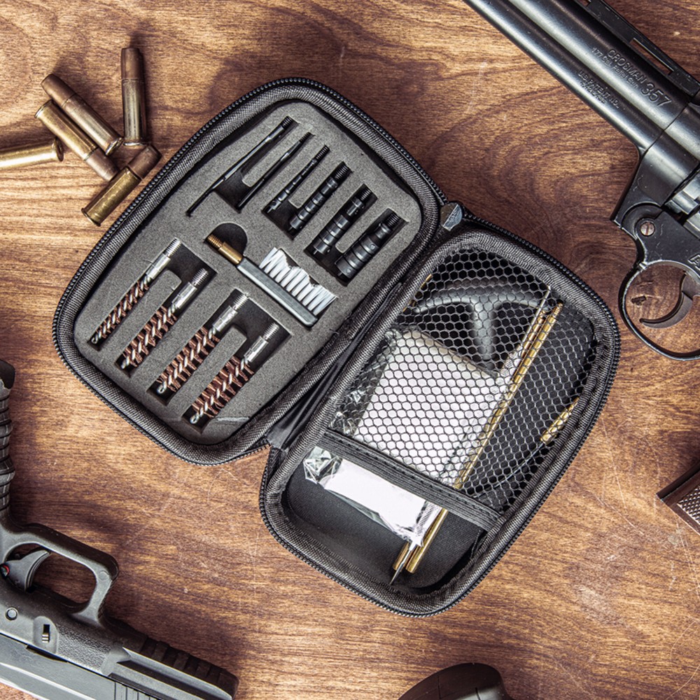 ASR Outdoor 66pc Pistol Cleaning Kit In Zippered Shell Case