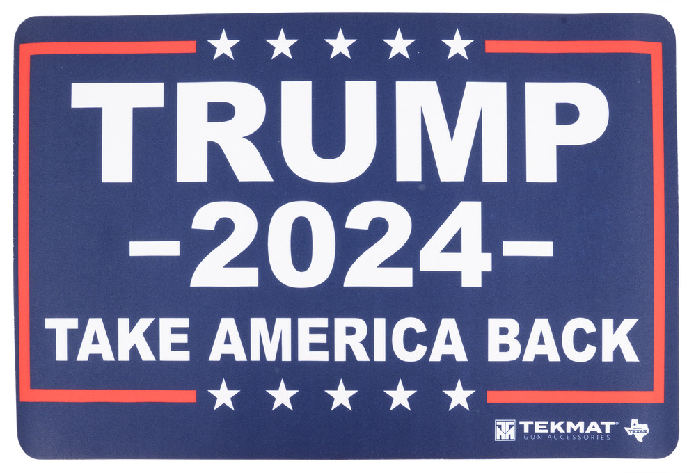 TekMat TEKR17TRUMP2024 Trump 2024 Take Back America Red/White/Blue Rubber 11″ x