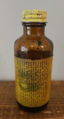 Vintage Hoppe’s Nitro Powder Solvent No.9 Bottle Amber Glass empty