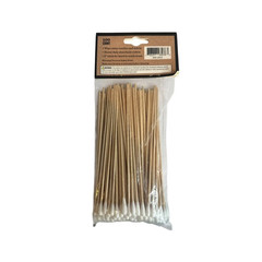 Mil-Spec Gun Cleaning Cotton Swabs 100 Pack 6 in Wood Handle Industrial Grade