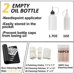 Kit universal para limpieza de pistola para todos los calibres de rifle limpieza