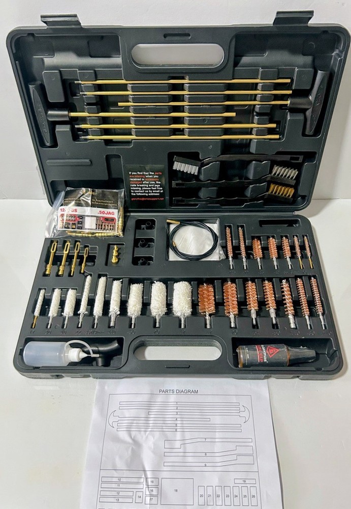 GLORYFIRE Gun Cleaning Kit Universal for Guns, Gun Brushes for Pistol, Handgun