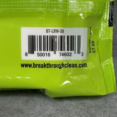 Breakthrough Clean Technologies Lead and Soot Removing Wipes NIP