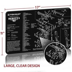 Tekmat Pistol Mat Beretta 92 Blk