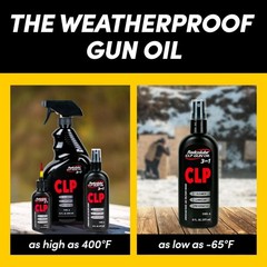 3-in-1 Gun Oil & Cleaner Spray, Military-Grade Lubricant for Firearms, 6 oz