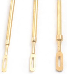 6 Pack Solid Brass Slotted Tip Jag Patch Holder for Rifle/Handgun/Pistol