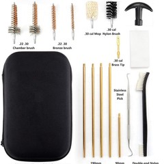 Gun Cleaning Kit Brush Set Pistol Rifle Air Gun Maintenance Tool with Case