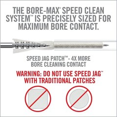 Real Avid Bore-Max Speed Jag and Patches, Bore Cleaning Jag Gun Patch Holder…