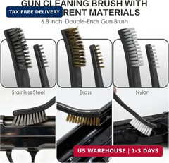 23 Pieces Universal Gun Cleaning Kit for Handguns and Rifles, Gun Cleaning Suppl