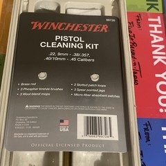 WINCHESTER 99726 PISTOL CLEANING KIT .22, 9MM, .38/.357, .40/10MM, .45 CALIBERS