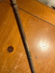 Vintage Shotgun Cleaning Rod 3 Pc Wooden Brass Gun Cleaning Rod 36” Antique