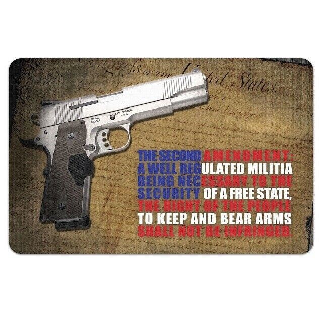 TekMat TEK-17-2AMEND Right To Bear Arms 2nd Amendment Gun Cleaning Mat – NEW