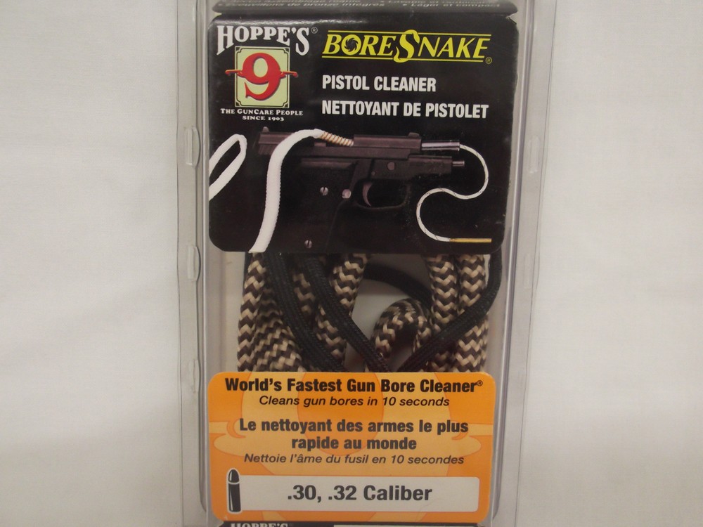 HOPPE’S Boresnake .30 .32 Caliber Firearm Pistol Bore Cleaner 24001